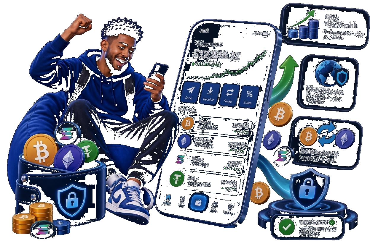 Staking rewards illustration